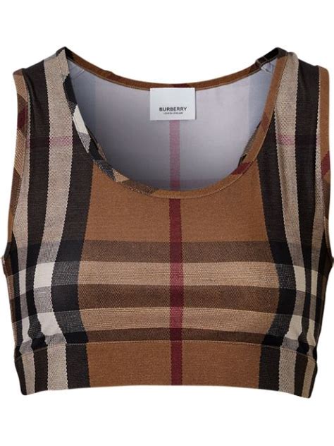 burberry vintage check crop